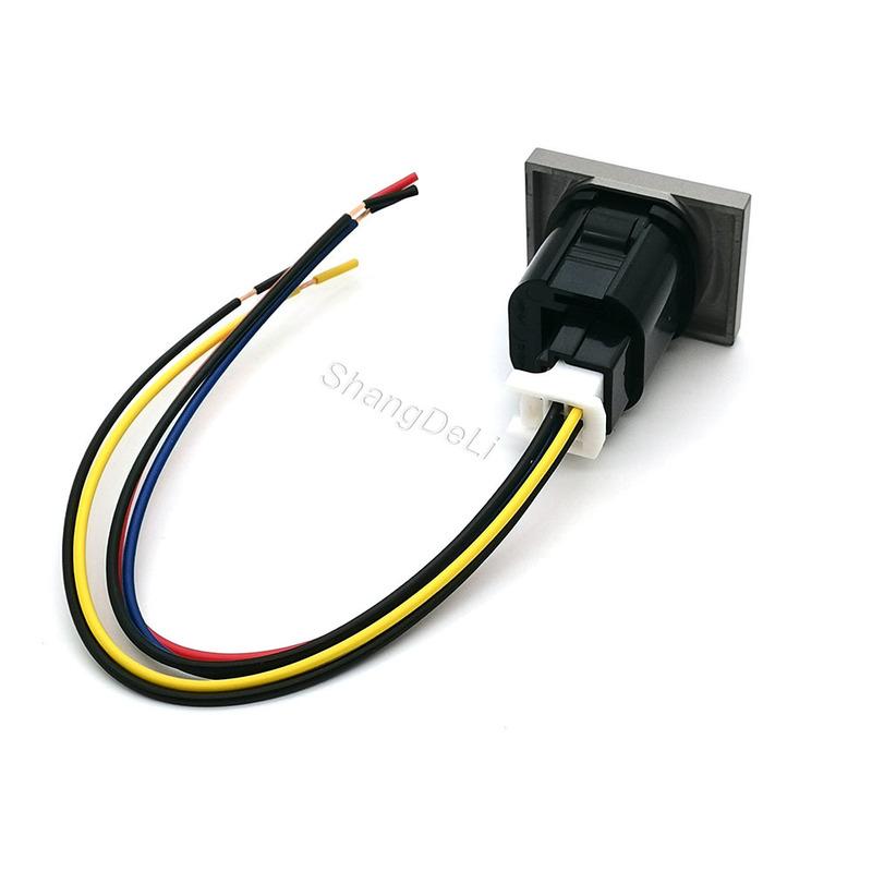 Car LED Light Passenger Airbag Off Switch Button with Cable For Ford Focus 2 2004-2010 mk2 Transit