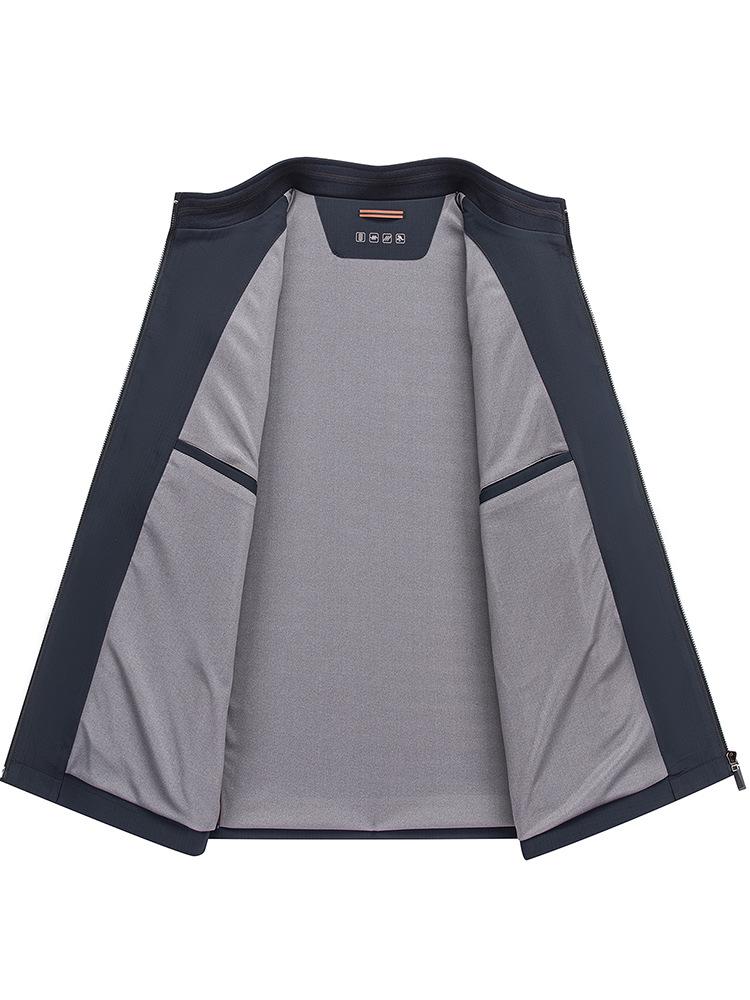 Men's Versatile Stand-up Collar Business Jacket - Spring & Autumn Casual Outerwear 
