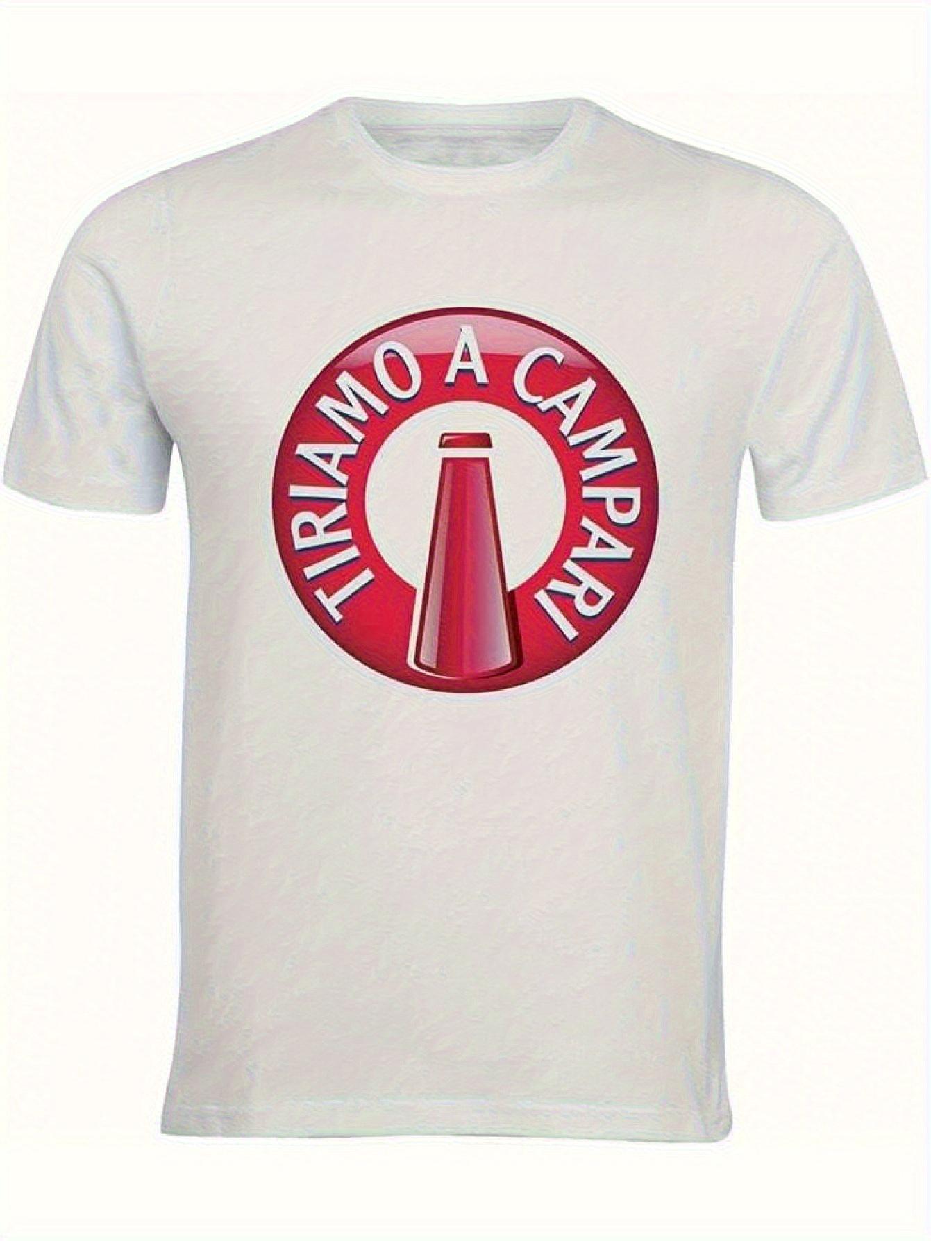 1 Campari Graphic Tee- Crew Neck Short Sleeves XL