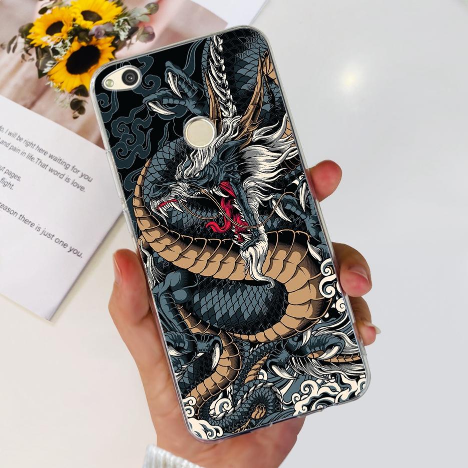 For Huawei P8 Lite 2017 Case Honor 8 Lite Luxury Painted Cover Clear Silicone Soft TPU Phone Case For Huawei GR3 2017 Back Cover