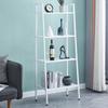G-H 4-Tier Metal Wrought Iron Floor Rack Nordic Style Display Rack For Living Room/Bedroom/Kitchen/Bathroom/Home Office