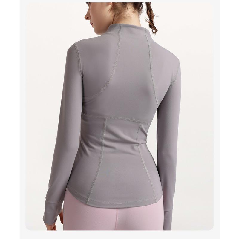 Women's Spring and Autumn Slim Sports Long Sleeve Casual Yoga Top
