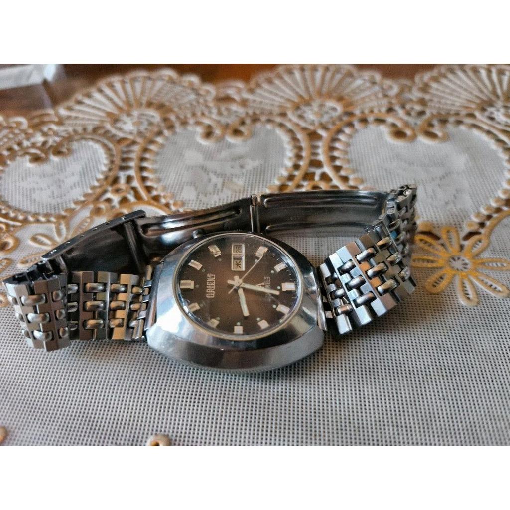 Used Orient Chrono Ace Dark Brown Dial Jubilee Bracelet Movable Item