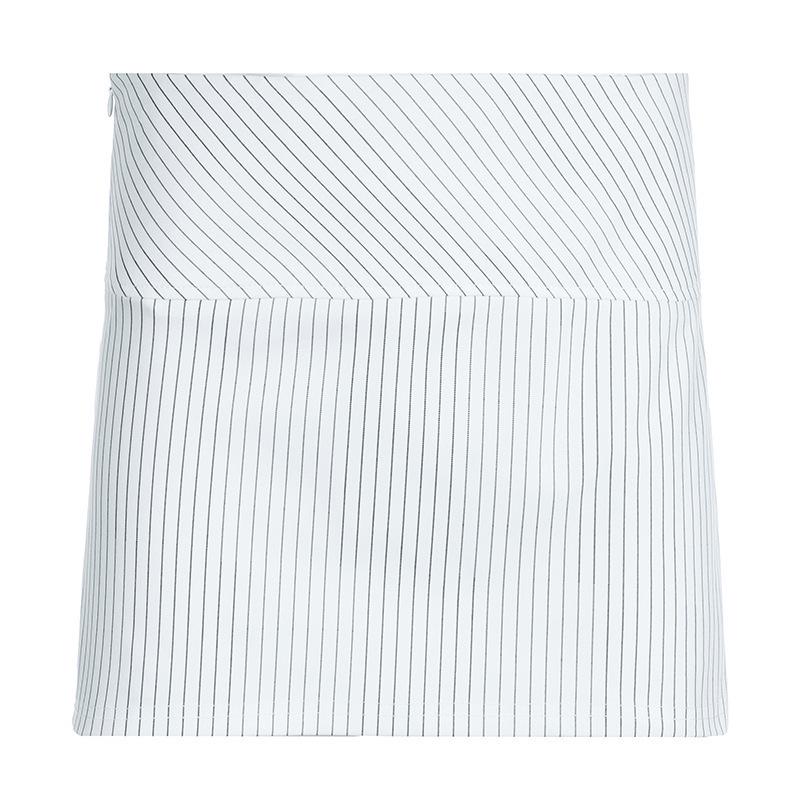 European  American Spicy Style Sexy Slimming Stripe Low-Waist Mini Skirt - Versatile Summer Fashion Large белый