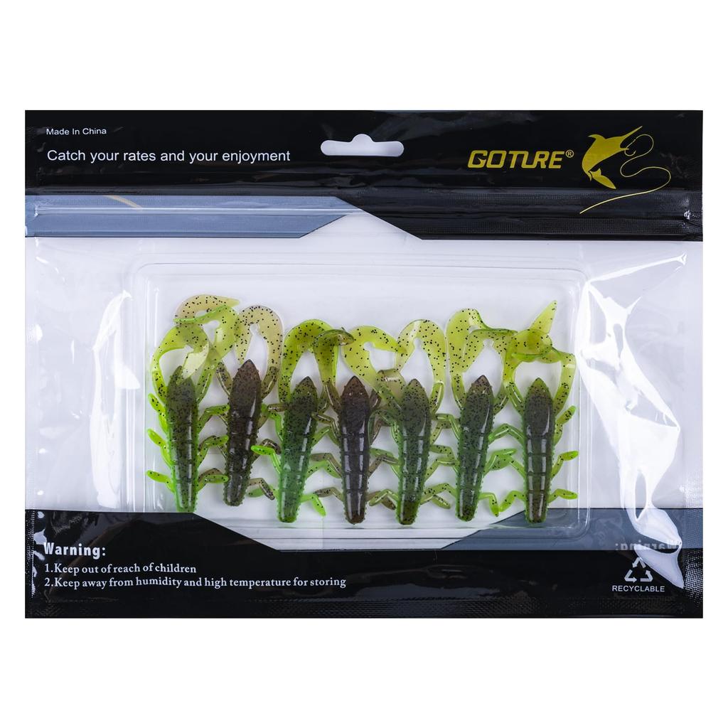 Goture Worm Worm Set of 7 Green Submerged Type Black