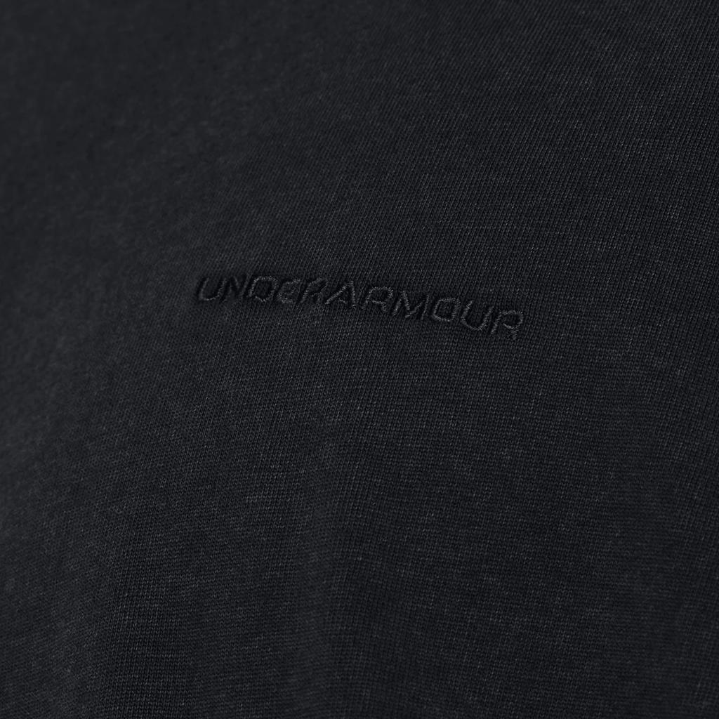 Under Armour Letter Print Loose Fit Training Sports Crew Neck Short Sleeve T-Shirt Men Tops Black 1385573-001