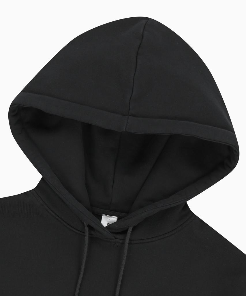 Men'S Basic Hoodie Sweatshirt_Black [Spri_0003]