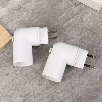 1pc E27 Socket Lamp Bulb Adapter 360 Degrees Adjustable Light Bases, Lamp Holder Converter Light Bulb Adapter For EU US Plug