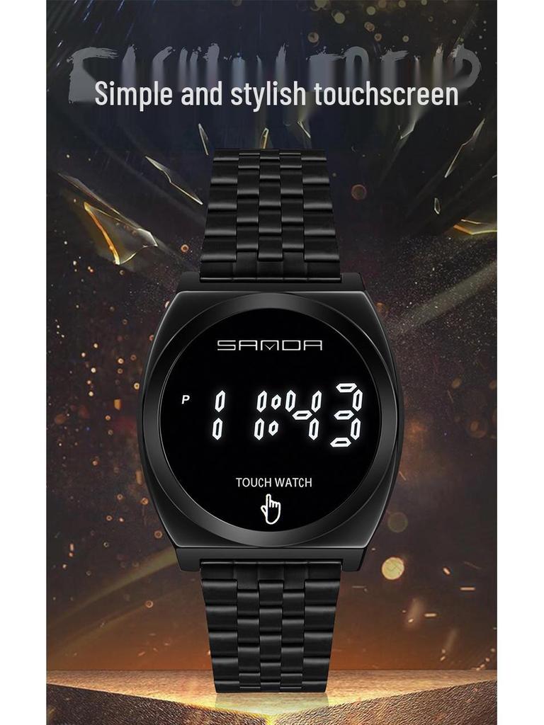 Sanda Unisex Digital Sport Watch: Simple, Stylish Single-Touch Design for Students