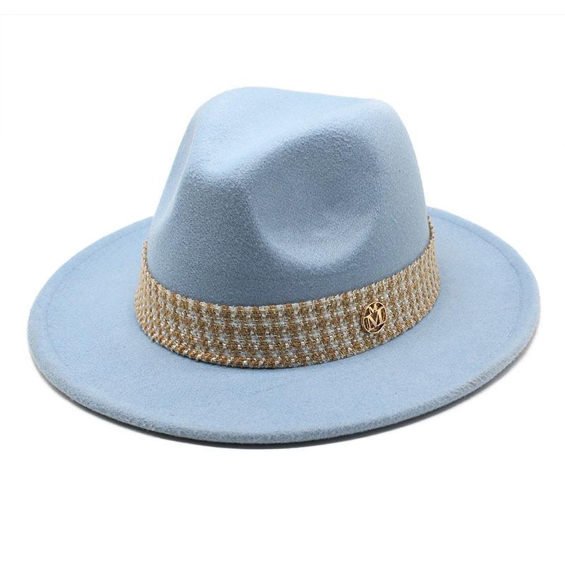 Woolen Hat Top Hat Jazz Hat Bow M Standard Woolen Hat