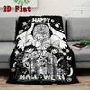 Omori Halloween 2D Flat Pattern Flannel Blanket High quality All Seasons Warmth and Comfort Perfect for Christmas Gifts.PMT0914174