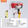 Electric Hoist Crane Winch 880 lbs with 14 ft Wired Remote Control 230V