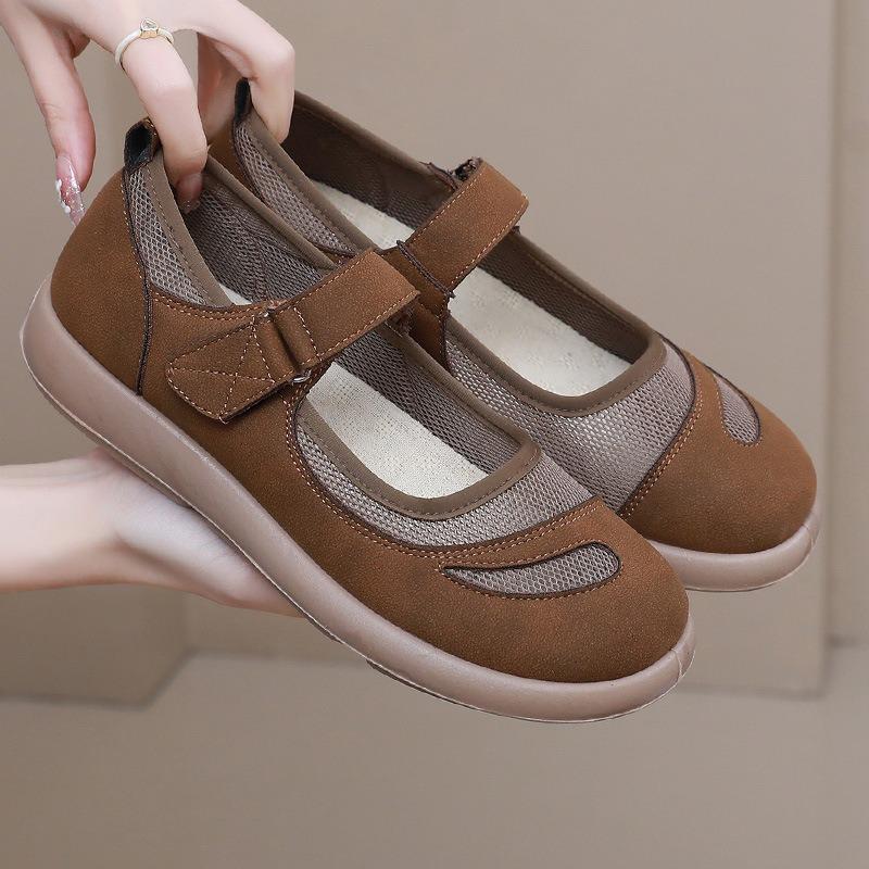 Summer new women's shoes platform-soled lightweight casual shoes single shoes fashionable versatile breathable non-slip one-pedal women's shoes