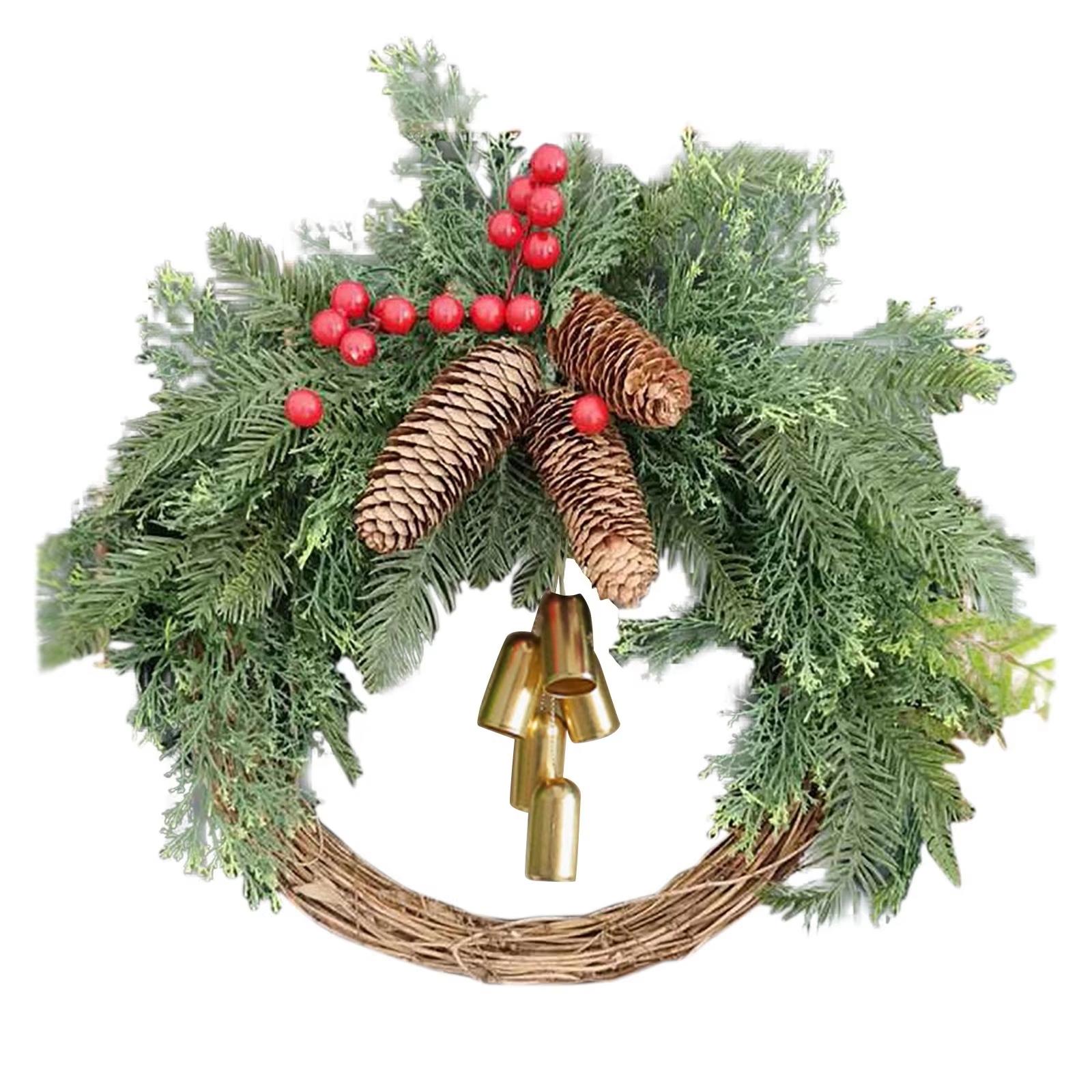 2025 Christmas Wreath Boho Wreath Christmas Day Wreath Home Decoration Door Wall Decoration, Christmas Festival Wreath Decor