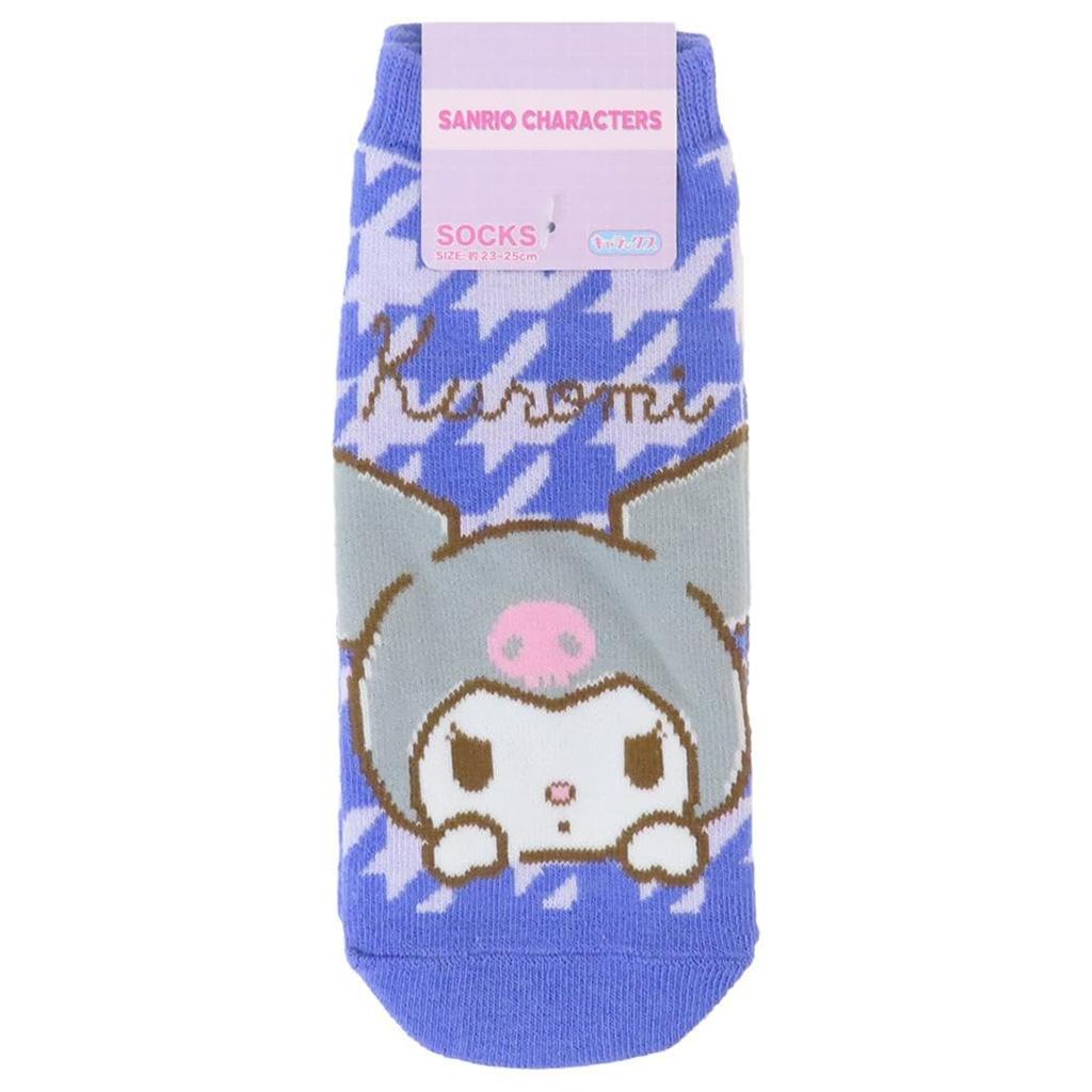 Kuromi Charax Logo Sanrio [Small Planet] [Women's Socks] Women's Socks/Face &
