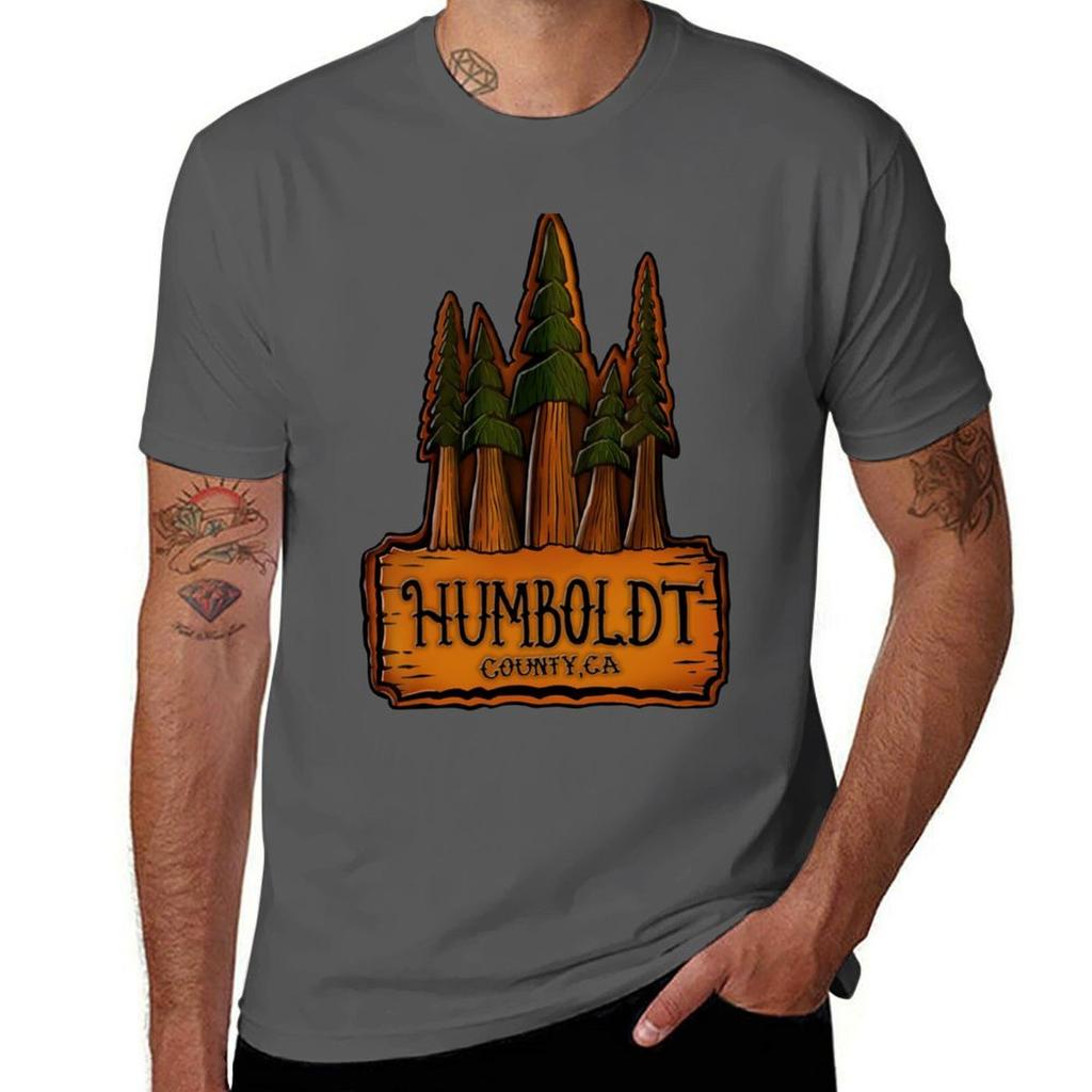 Humboldt County Redwood Sign T-Shirt anime t shirts oversize anime tshirt t shirts with prints T-Shirt