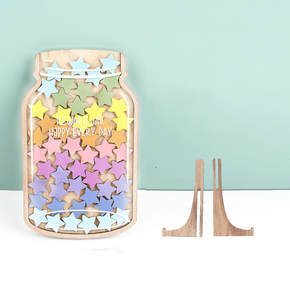 Interactive Star Reward Jars with 45 Stars Self-discipline Reward Bottle Back To School Gifts