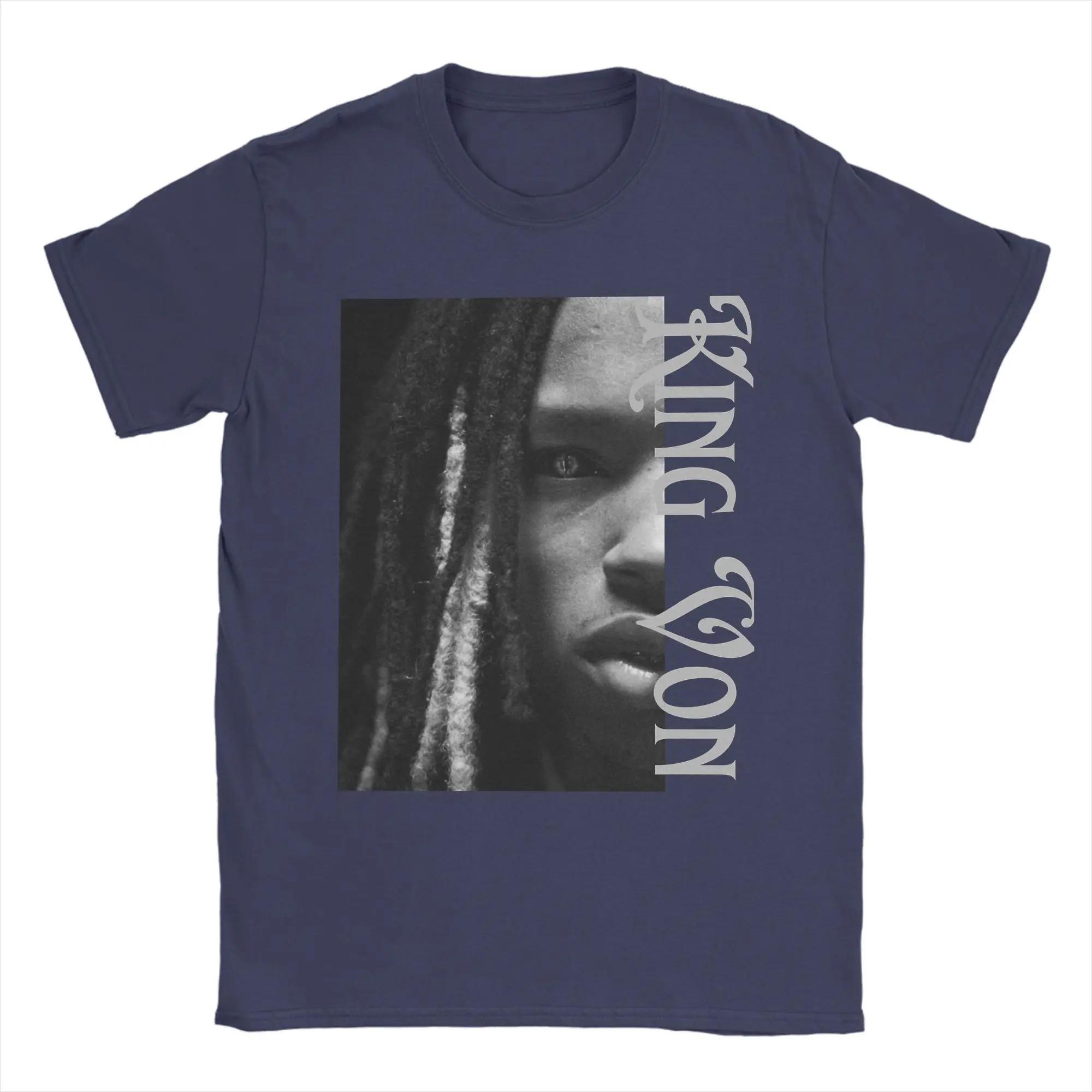 

Rapper KKing Von Half Face T Shirt Unisexs Womens 100 Cotton Funny TShirt Crewneck Tee Shirt Short Sleeve Clothes Party 4XL