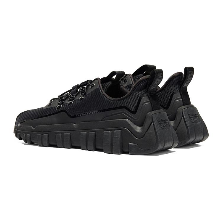 ONITSUKA TIGER Cresty Flek Versatile Comfortable Shock Absorbing Durable Low Top Lifestyle Casual Shoes Unisex Casual Shoes Black 1183C450-001
