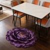 3D Blume Bereichsteppich Optische Illusion Blumenmuster Samtteppich Rutschfeste Plüschbodenmatte für Wohnzimmer Schlafzimmer Kinderzimmer Eingangsbereich