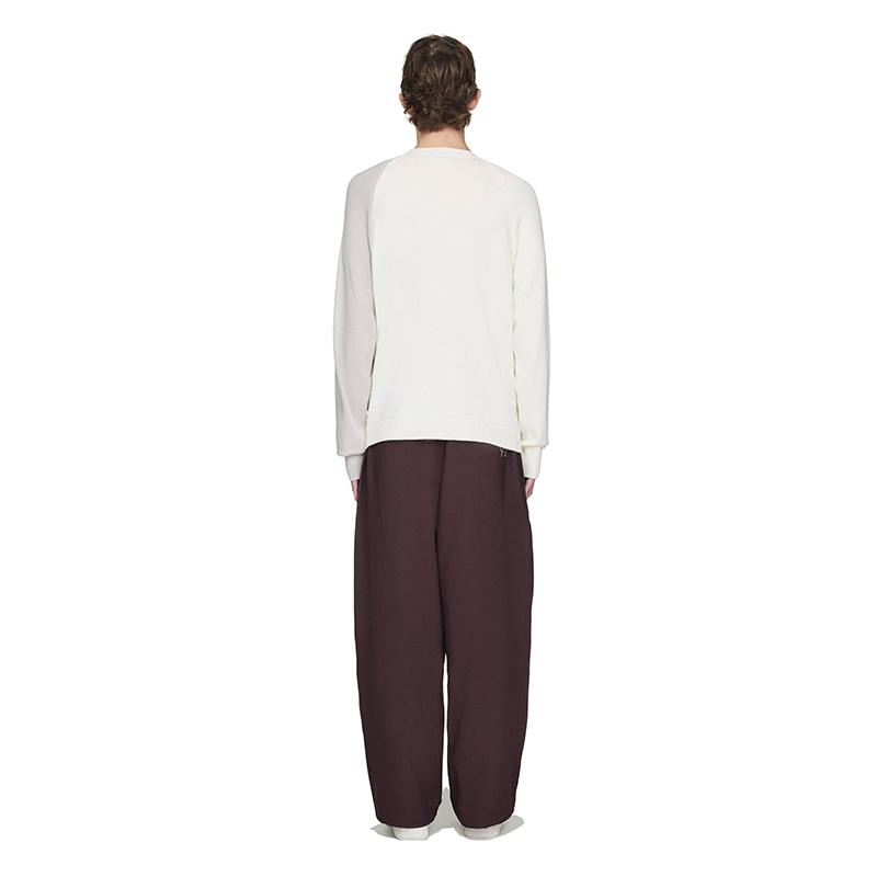Y-3 FW25 Fashion Breathable Straight Leg Casual Pants Men pants Burgundy 53-KA9531