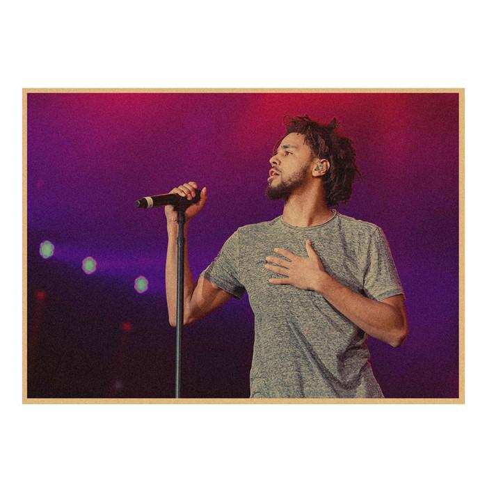 J. Cole & Lamar Rap Hip Hop Kraft Paper Wall Mural 491