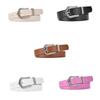 Rhinestone Buckle Belt for Women Simple Pin Buckle Waiststrap All Matching Female Casual Waistband Fashion Accessories