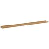 Wall Shelf with Shelf 4 pcs Brown 115 x 9 x 3 cm Particleboard