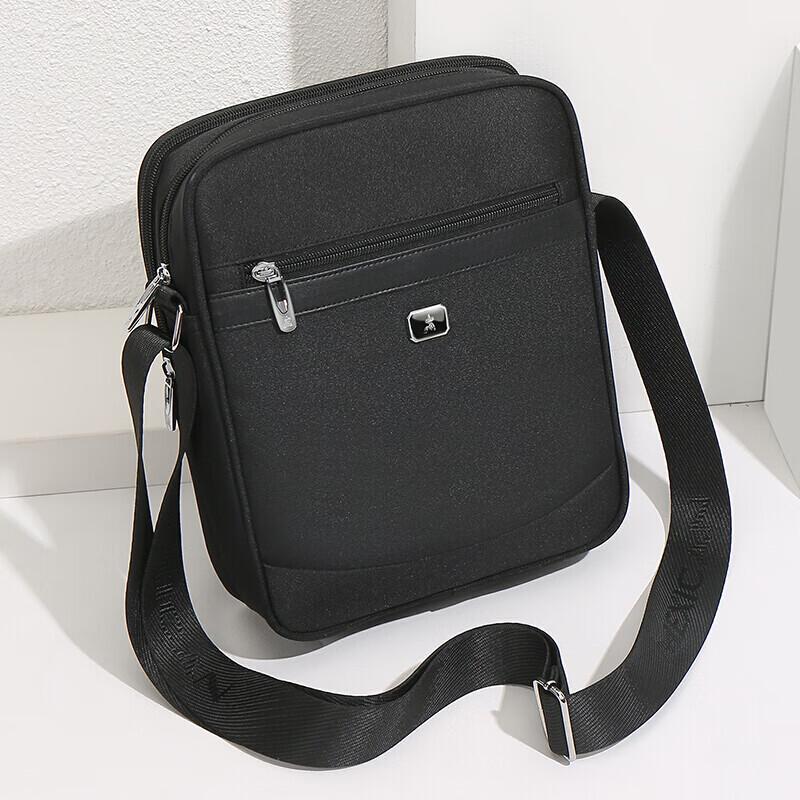 Straw Man Men's Casual Canvas Crossbody Bag