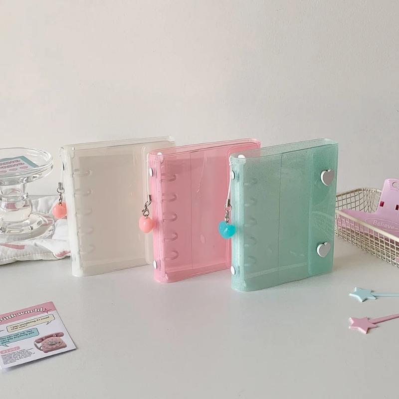 M5 Size Casual Korean Fashion Photo card Holder Sweet Candy Color Scrapbook Case for Notebook Student Supplies