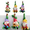 Set of 3 Miniature Figurine Climbing Gnome Resin Sculpture Figurine for Patio Lawn Garden Yard