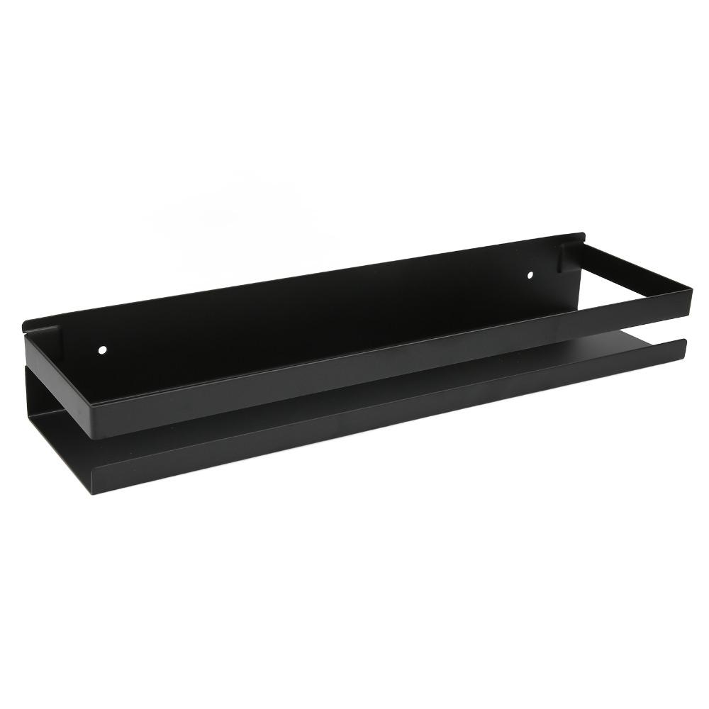 Black Bathroom Rack Stainless Steel Shower Caddy Durable Bathroom Shelf Space Saving