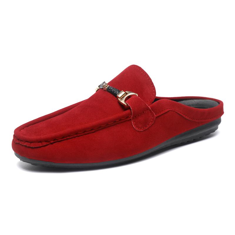 

Plus Size Open Back Casual Shoes Half Shoes for Men Mules Loafers Slippers Closed-toe Backless Slides Sandal Slip On Flats 2026 39