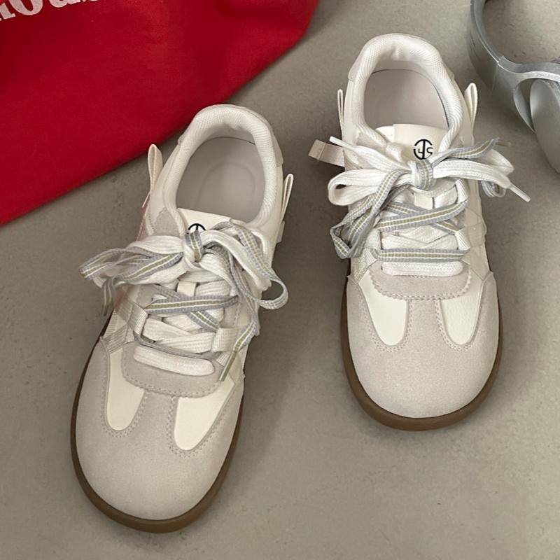 Fashion Retro Training Women Shoes 2025 New Spring Autumn Breathable Thick Bottom Sneakers Niche Casual Plate Shoes Soft Soled Sneakers