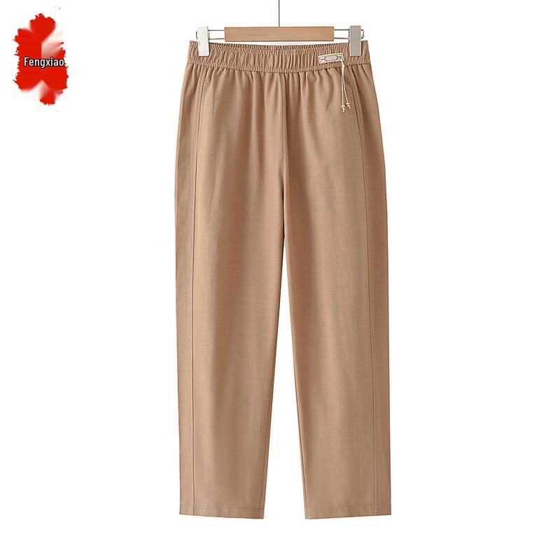 Women s Summer Loose Cropped Straight-Leg Pants 3XL