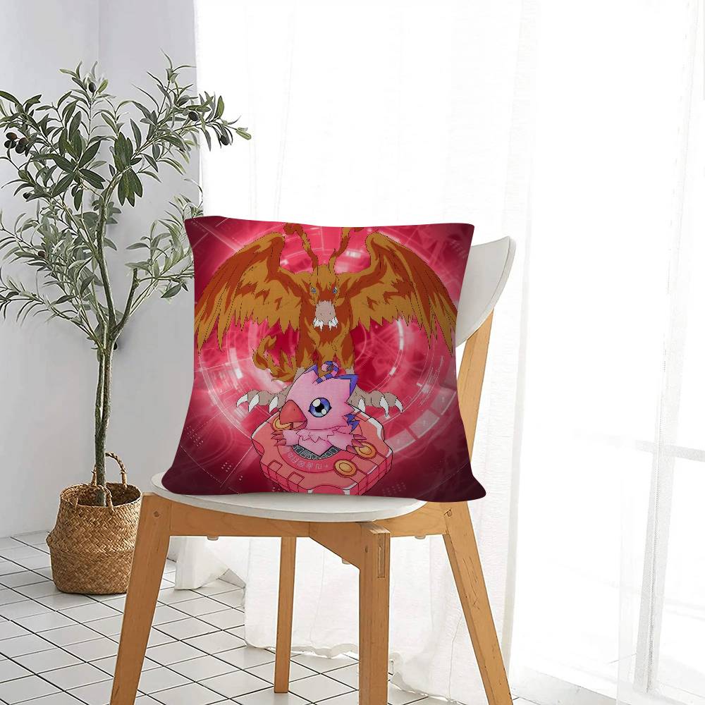 Japan Anime Digimon Cute Pillowcase Toon Gift Cushion Cover Bedroom Home Sofa Chair Seat Decor Pillow Case