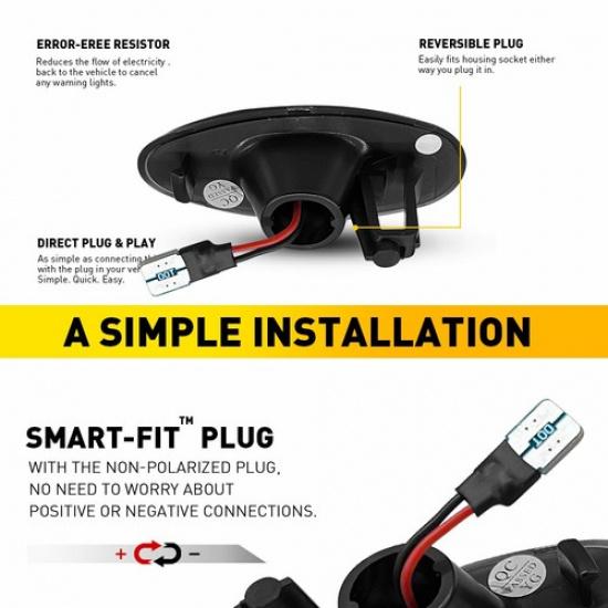 For 2001-14 Chevrolet Silverado 2500HD 3500HD Dually Bed LED Side Marker Light V