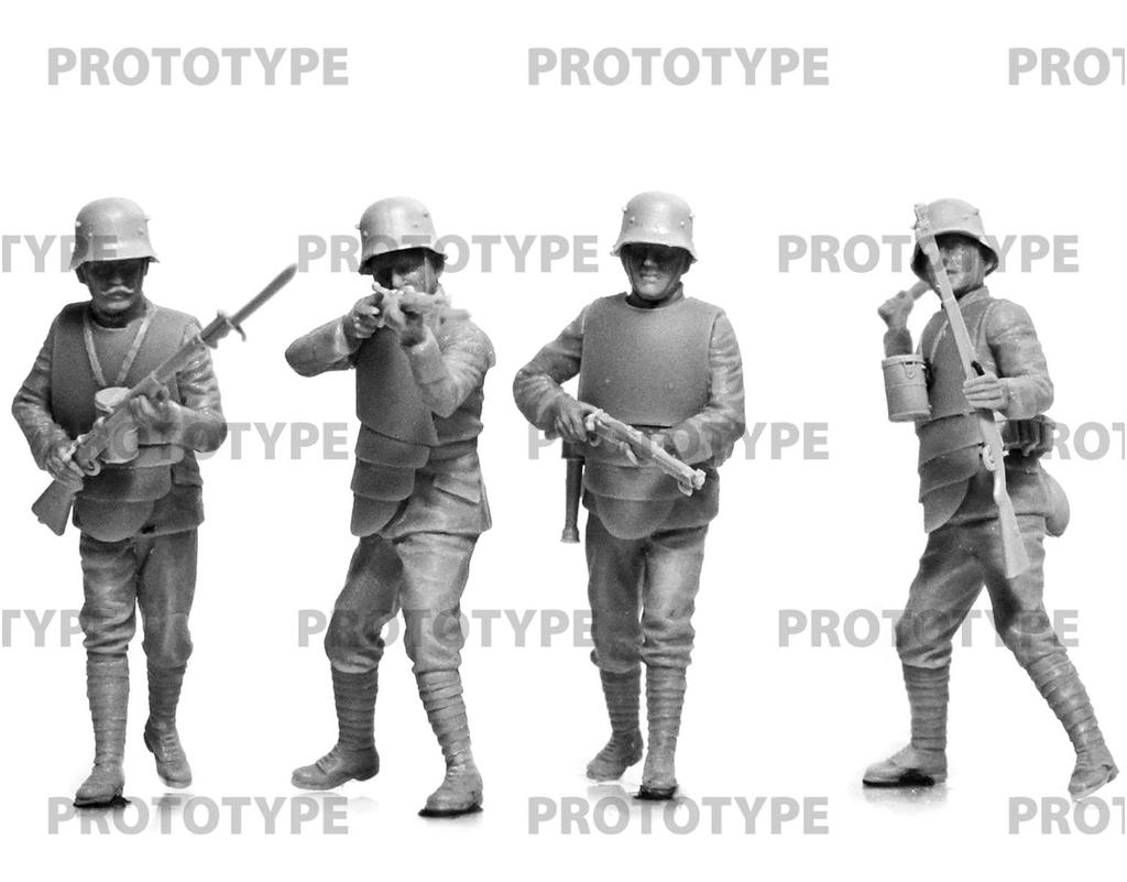 ICM World War I German Armored Infantry Plastic Model 35722 1/35