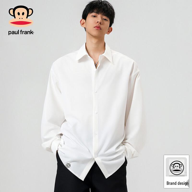 Paul Frank Men s Solid Long Sleeve Button-Up Shirt 4XL
