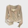 Women's Slim Fit Fake Two-Piece Long-Sleeve T-Shirt – Unique Early Autumn 2024 Design