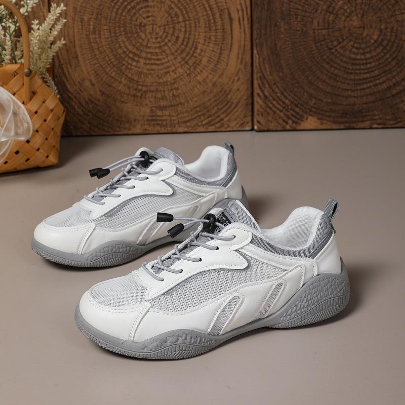 Fashion Women's Sneakers Spring and Summer New Versatile Mesh Shoes Breathable Lightweight Flat Non-slip Soft Sole Running Shoes