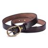 Genuine leather retro pure copper buckle handmade women's belt first layer vegetable tanned cowhide casual versatile belt with jeans
