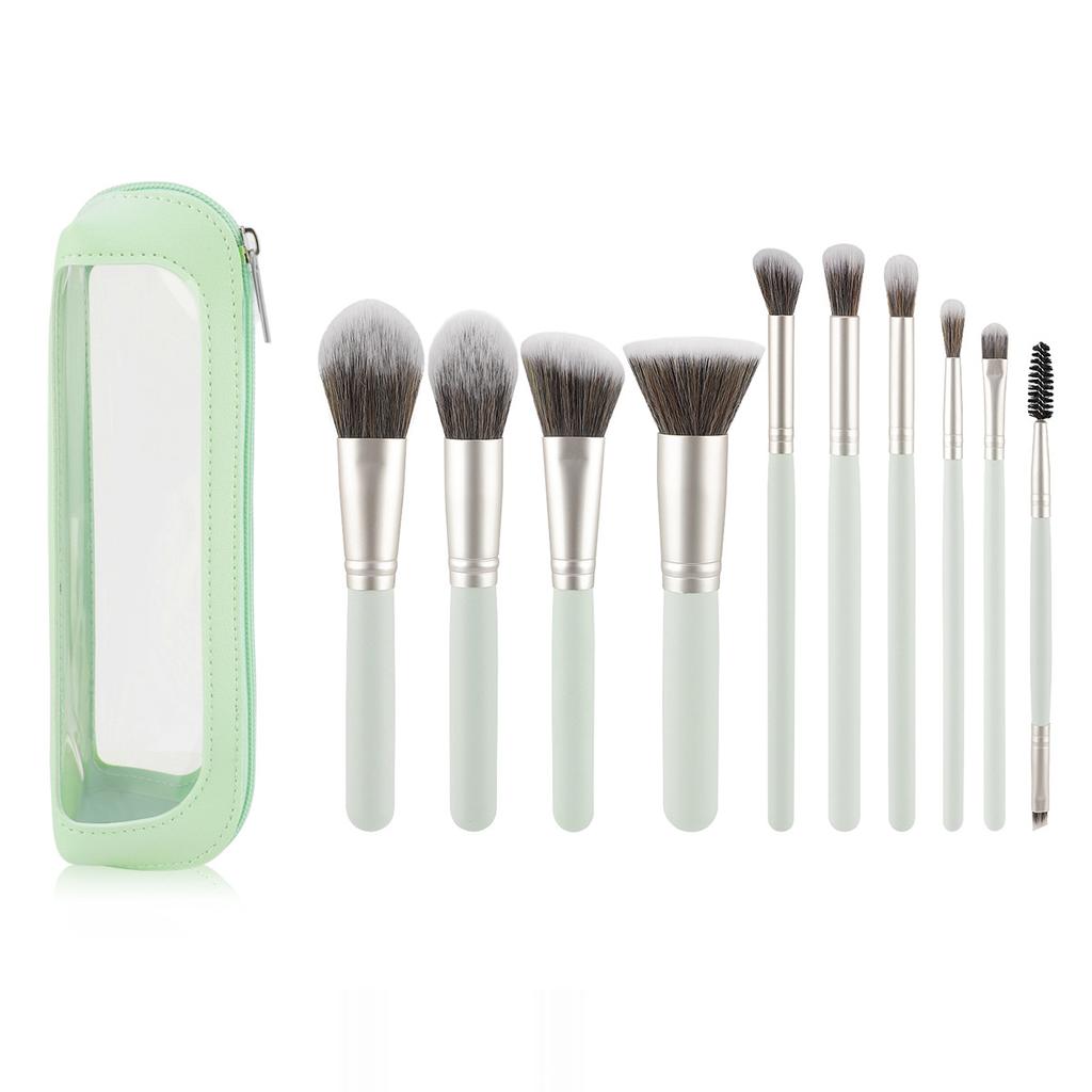 New Product 10 Makeup Brush Set, Loose Powder Brush, Flame Brush, Grooming Brush, Flat Head Foundation Brush, Eye Brush, Makeup Tool Now