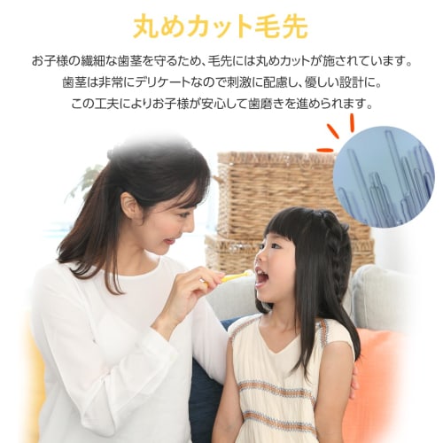 Dandelion Seed 360× Round Toothbrush, Extra Fine Bristles (Ages 3-12) (4 Colors, 4 Brushes)