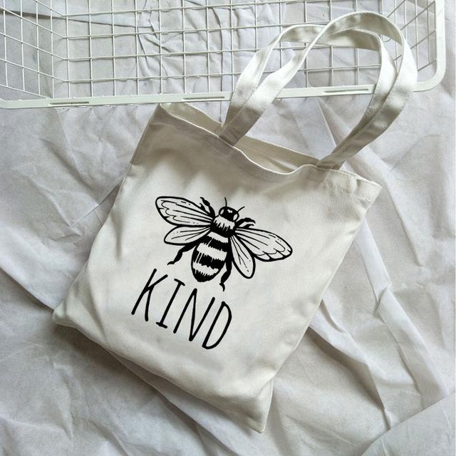 bee kind tote bolsa