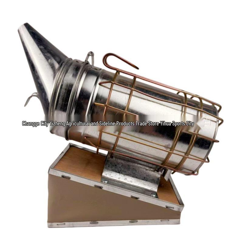 Stainless Steel Bee Smoker with Leather Bellows