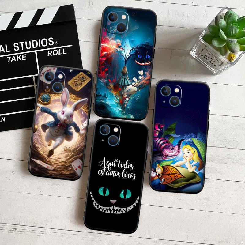 Alice in Wonderland Cat Princess Phone Case for Samsung Galaxy A52S A53 A55 A56 A70 A71 A72 A73 F06 F16 F56 S10e S10 S10+ Plus