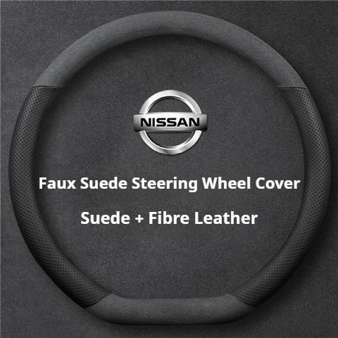 Wildleder Auto Lenkradbezug für Nissan Qashqai Kicks March Xtrail Micra Leaf Qashqai J11 J10 J12 Armada Juke Note Zubehör