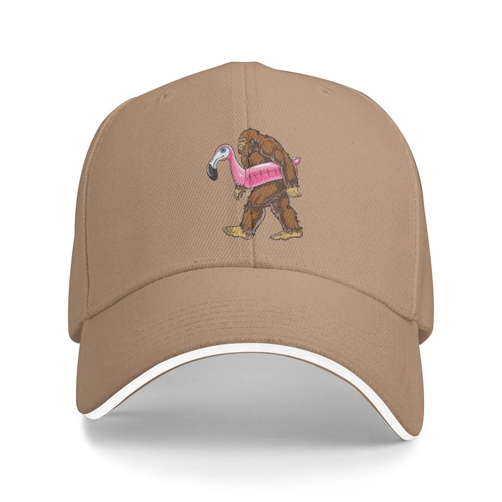Pool Party Bigfoot Baseball Cap Unisex Women Custom Logo Trucker Hat Summer Fashion Hunting Camping Hot Sale Snapback Cap