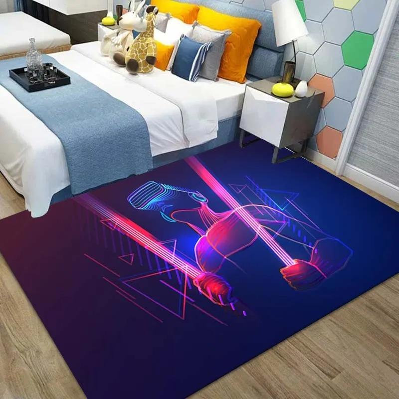 Abstract Sci-fi Characters Printed Floor Mats Front Door Decoration Home Living Room Floor Mats